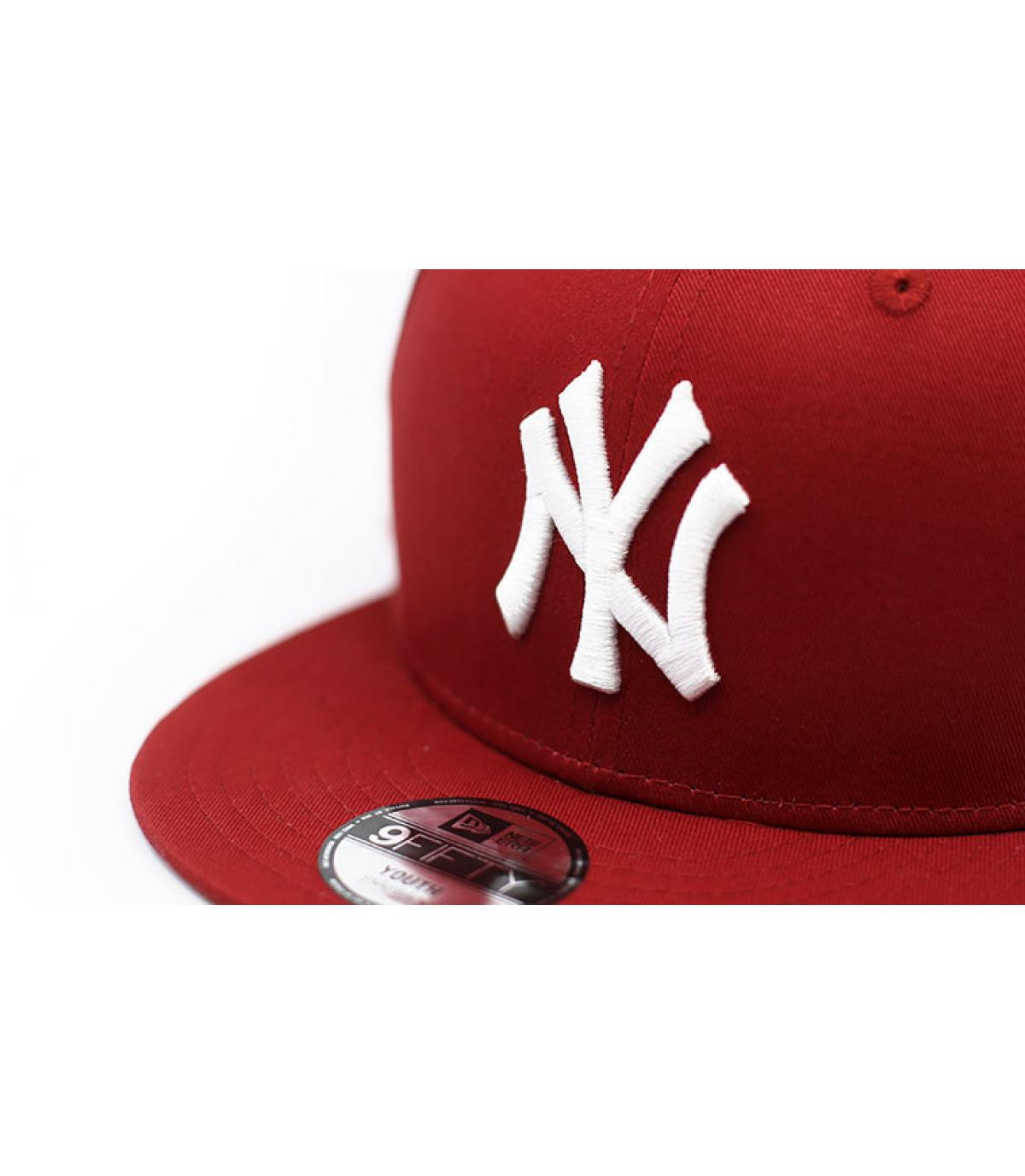 casquette enfant NY rouge blanc